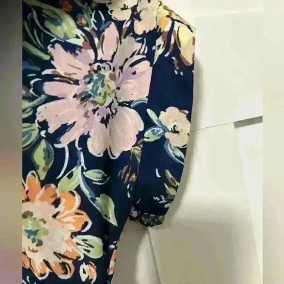 NWT - Fall šColors Beautiful Melody Just In Time 2X Floral blouse - Picture 3 of 9